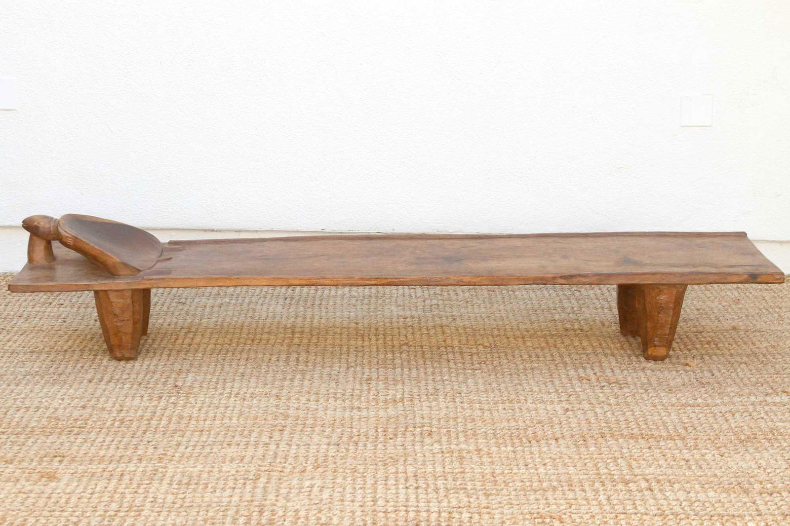 Long & Slim Antique Turtle Senufo Bed - 3