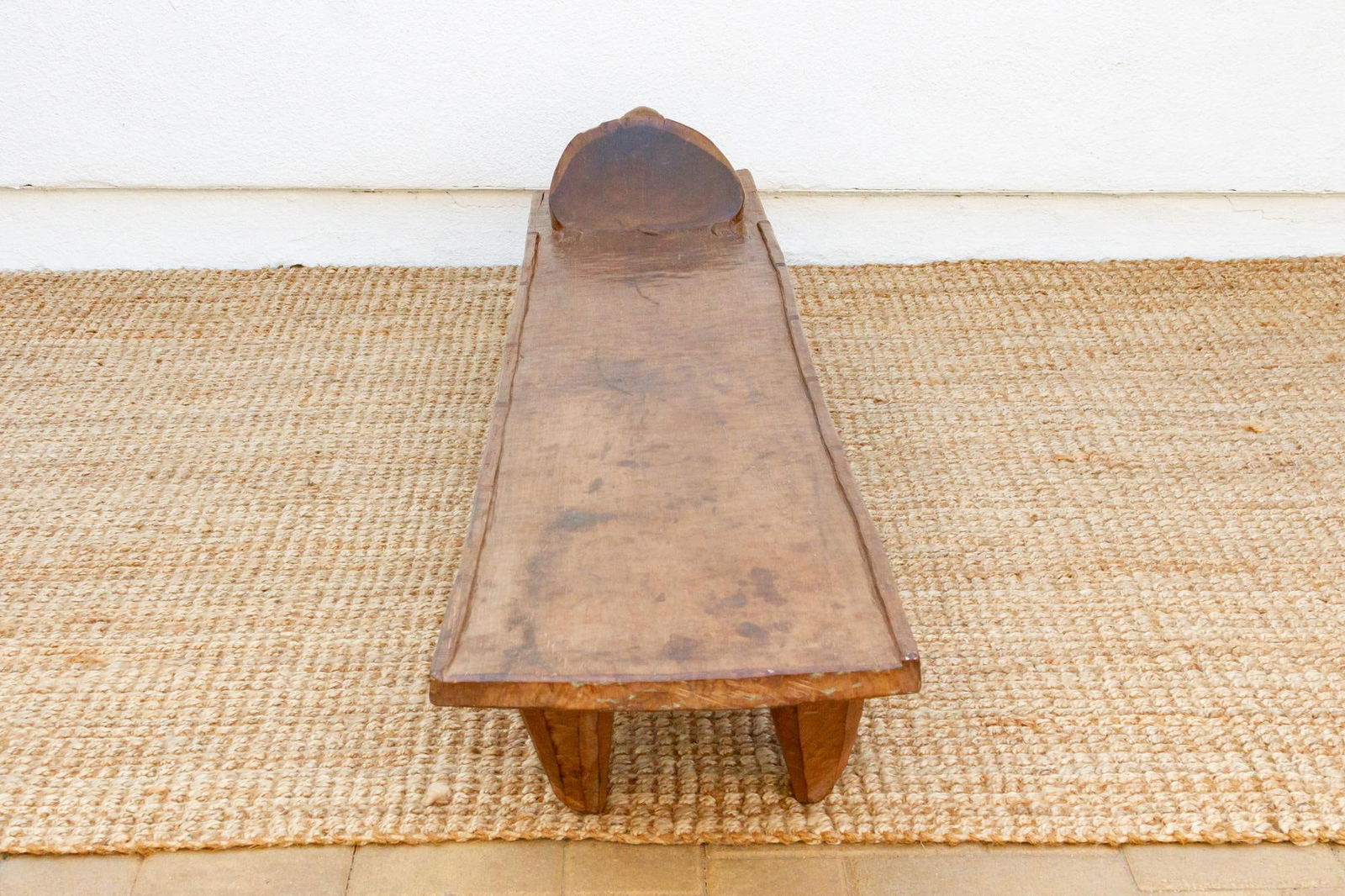 Long & Slim Antique Turtle Senufo Bed - 7