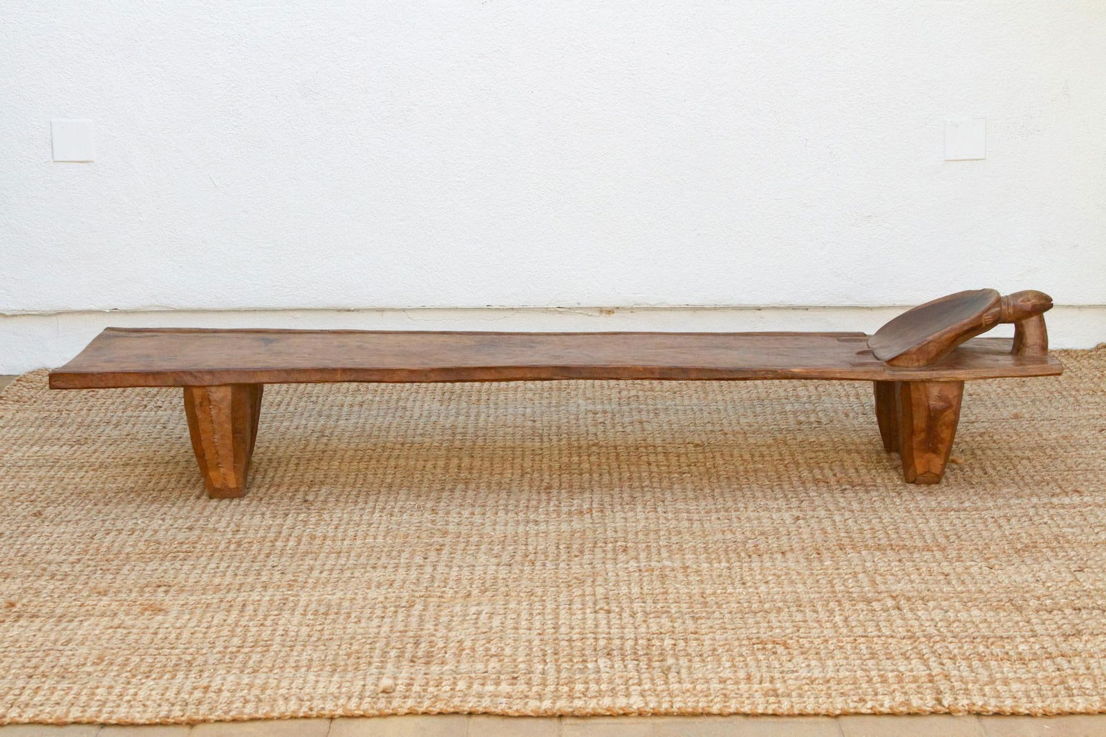 Long & Slim Antique Turtle Senufo Bed - 9