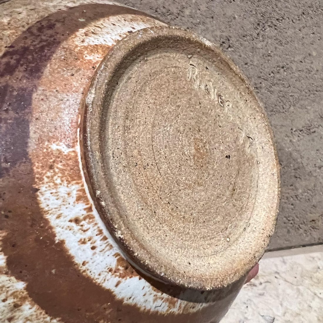 1970s Studio Art Pottery Modernist Serving Bowl - 8