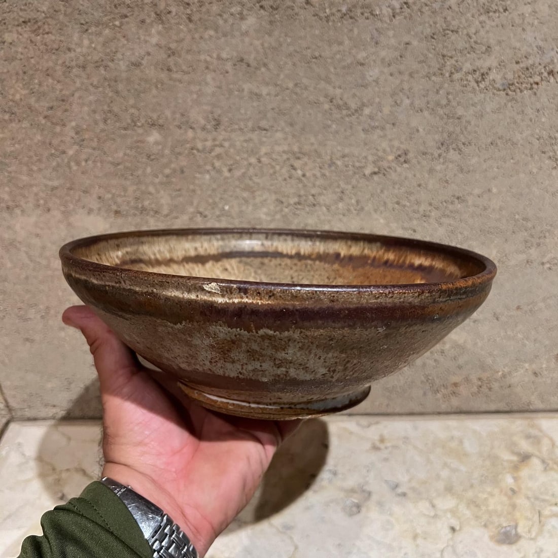 1970s Studio Art Pottery Modernist Serving Bowl - 9