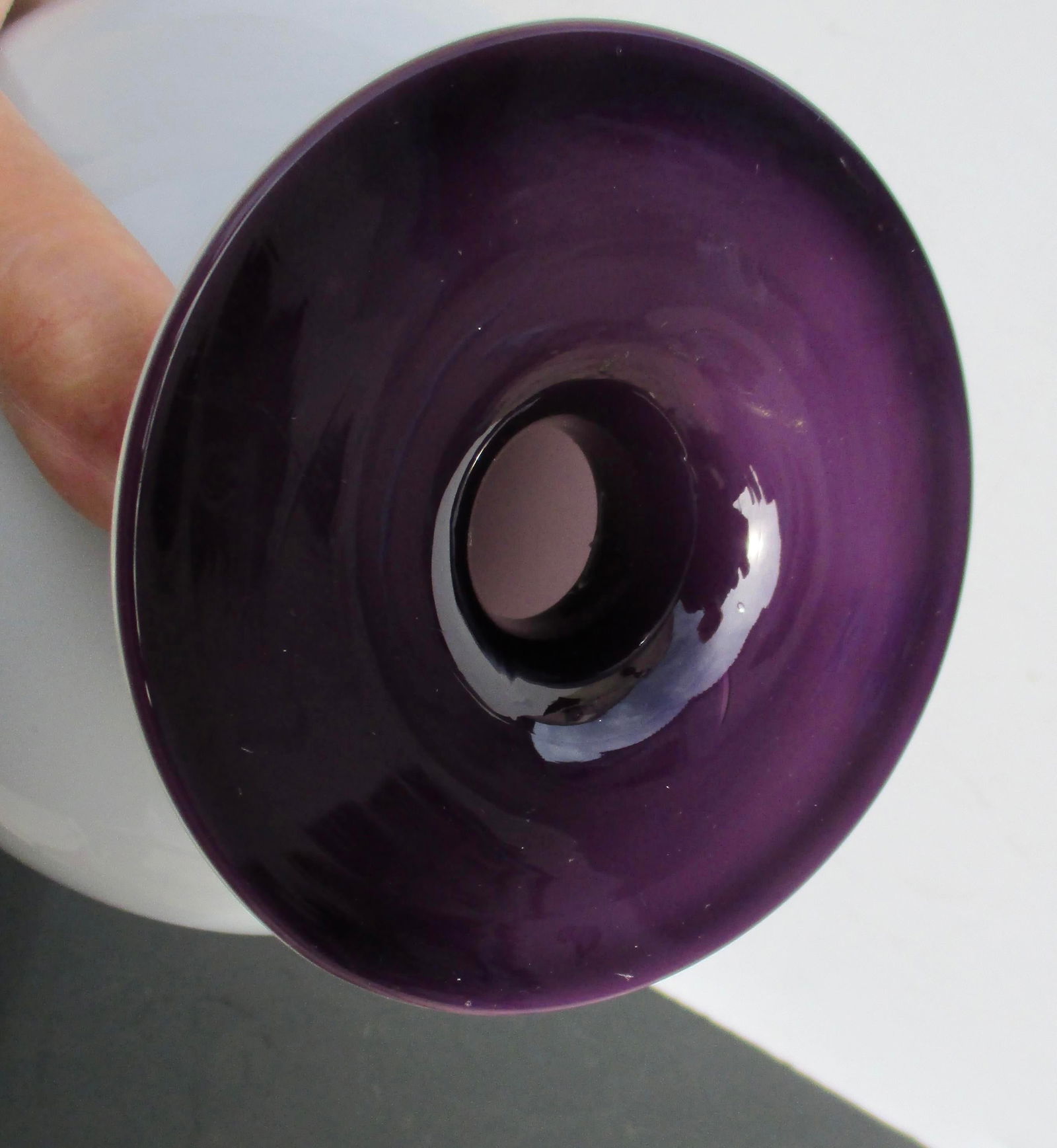 Art Glass Studio Flower Vase Circa 90s - 3