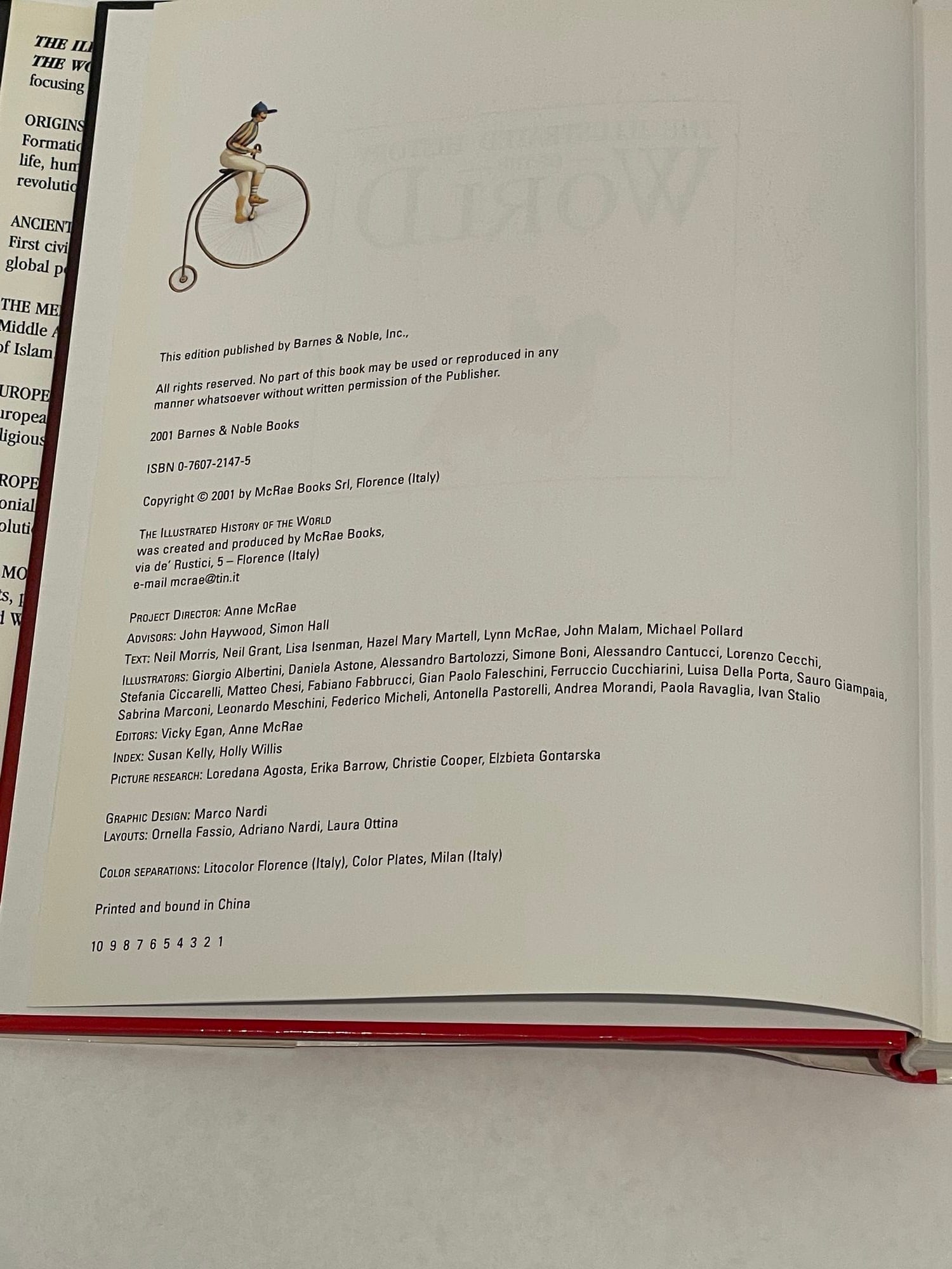 Illustrated History of the World From the Big Bang to the Third Millennium 2001 - 7