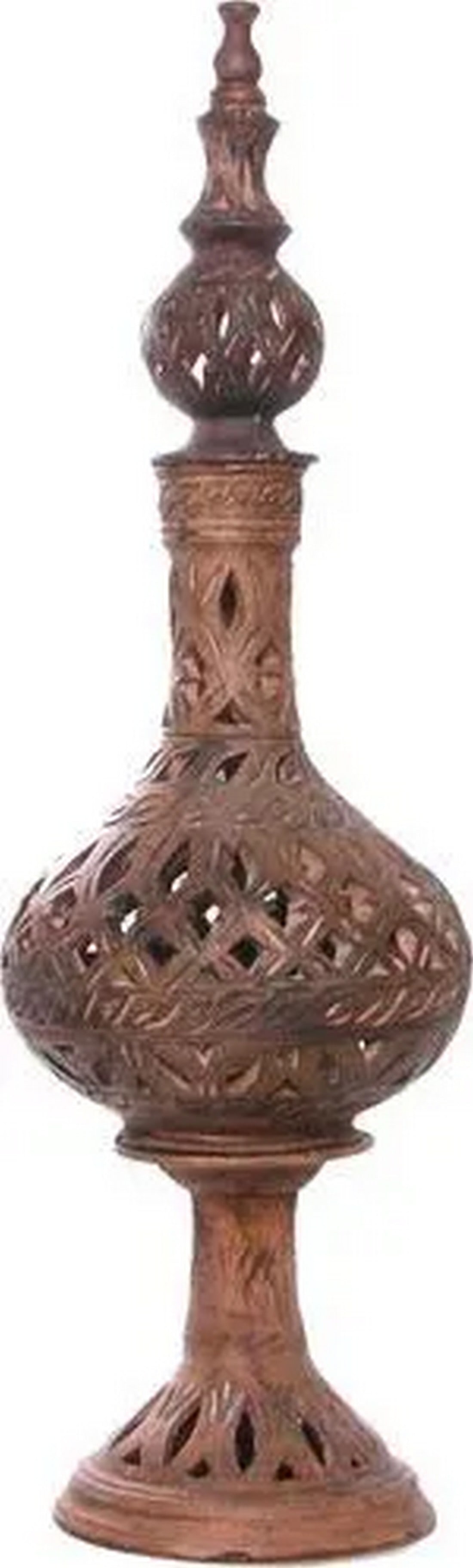 1990s Italian Ceramic Candle Holder: Ceramic candle holder/incense burner in terracotta. Italy . Can be a great gift for Christmas. Condition: Imperfections: No Imperfections Condition Notes: Excellent Condition Dimensions: Height: