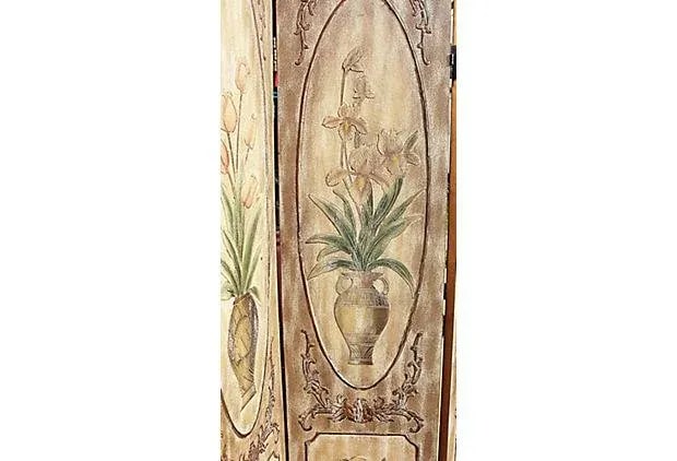 Carved Wood Room Screen - 3