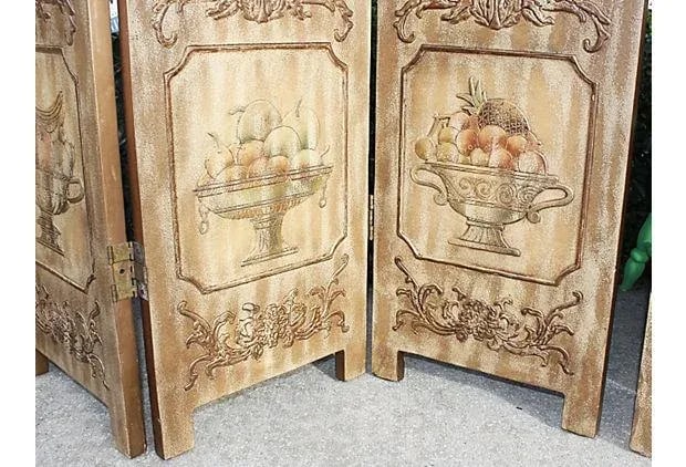 Carved Wood Room Screen - 6