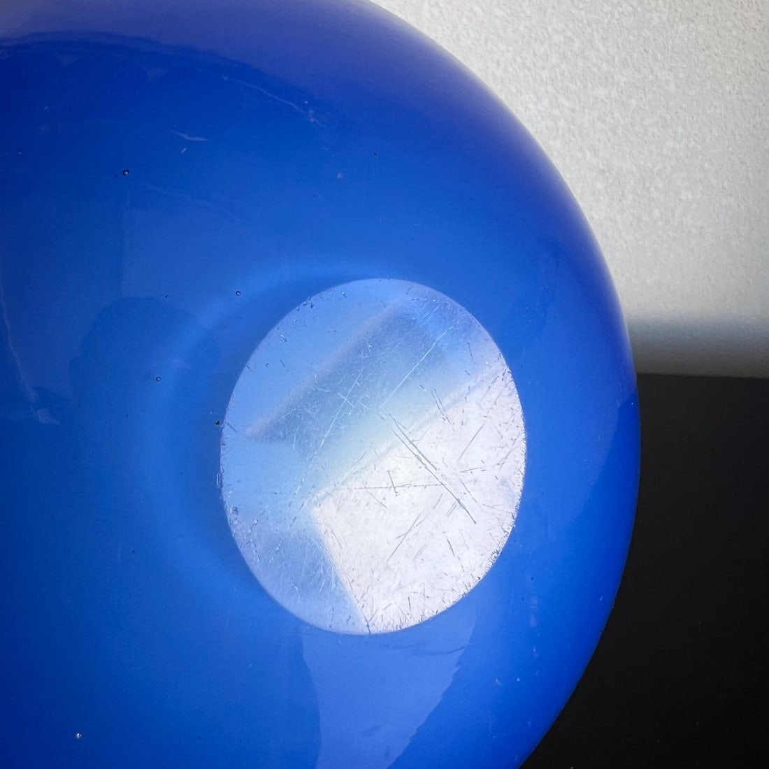 1960s Seguso Murano Sommerso Ashtray Blue Red Art - 8