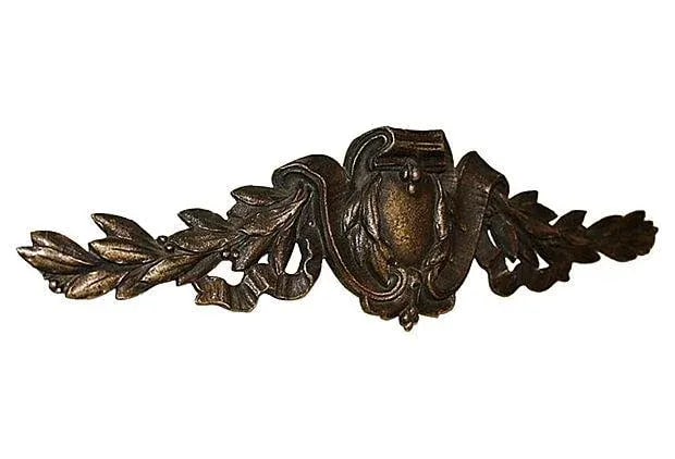 Antique Nickel-Plated French Bronze Mount Plaque - 3
