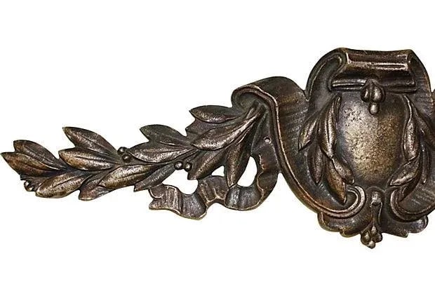 Antique Nickel-Plated French Bronze Mount Plaque - 4