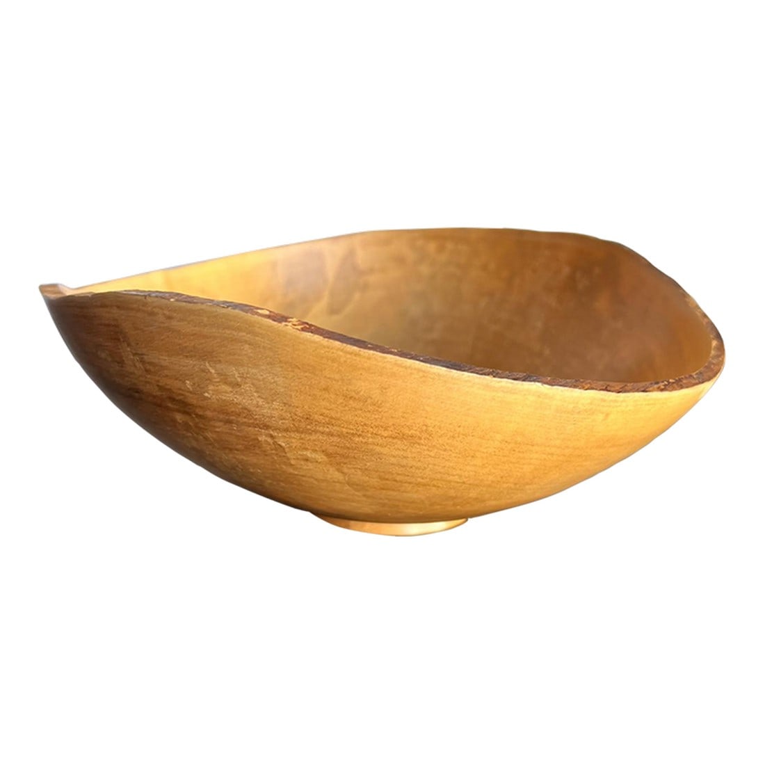 2000s Studio Art Maple Bowl Sculptural Turned Wood (1 of 10)