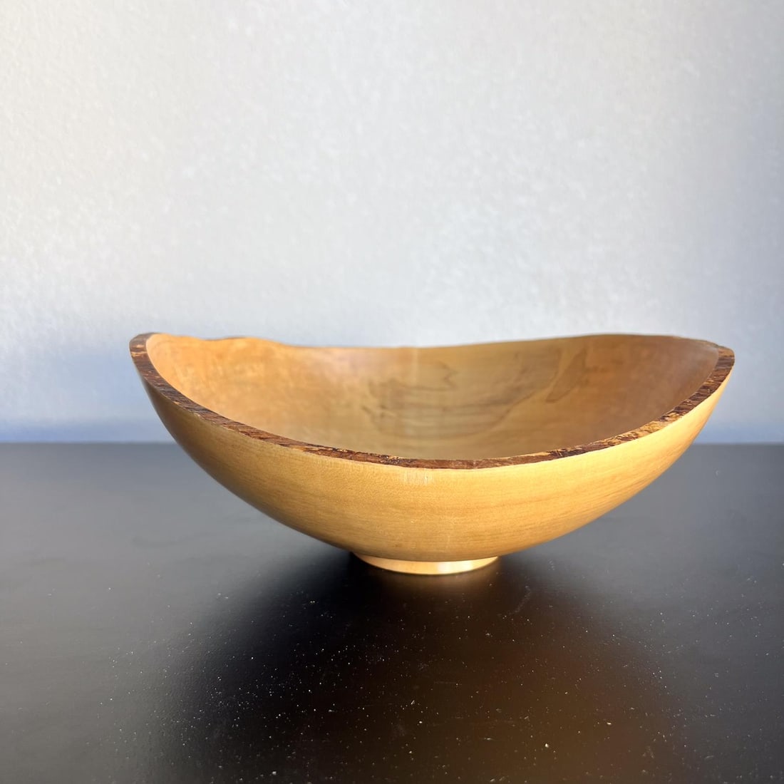 2000s Studio Art Maple Bowl Sculptural Turned Wood - 6