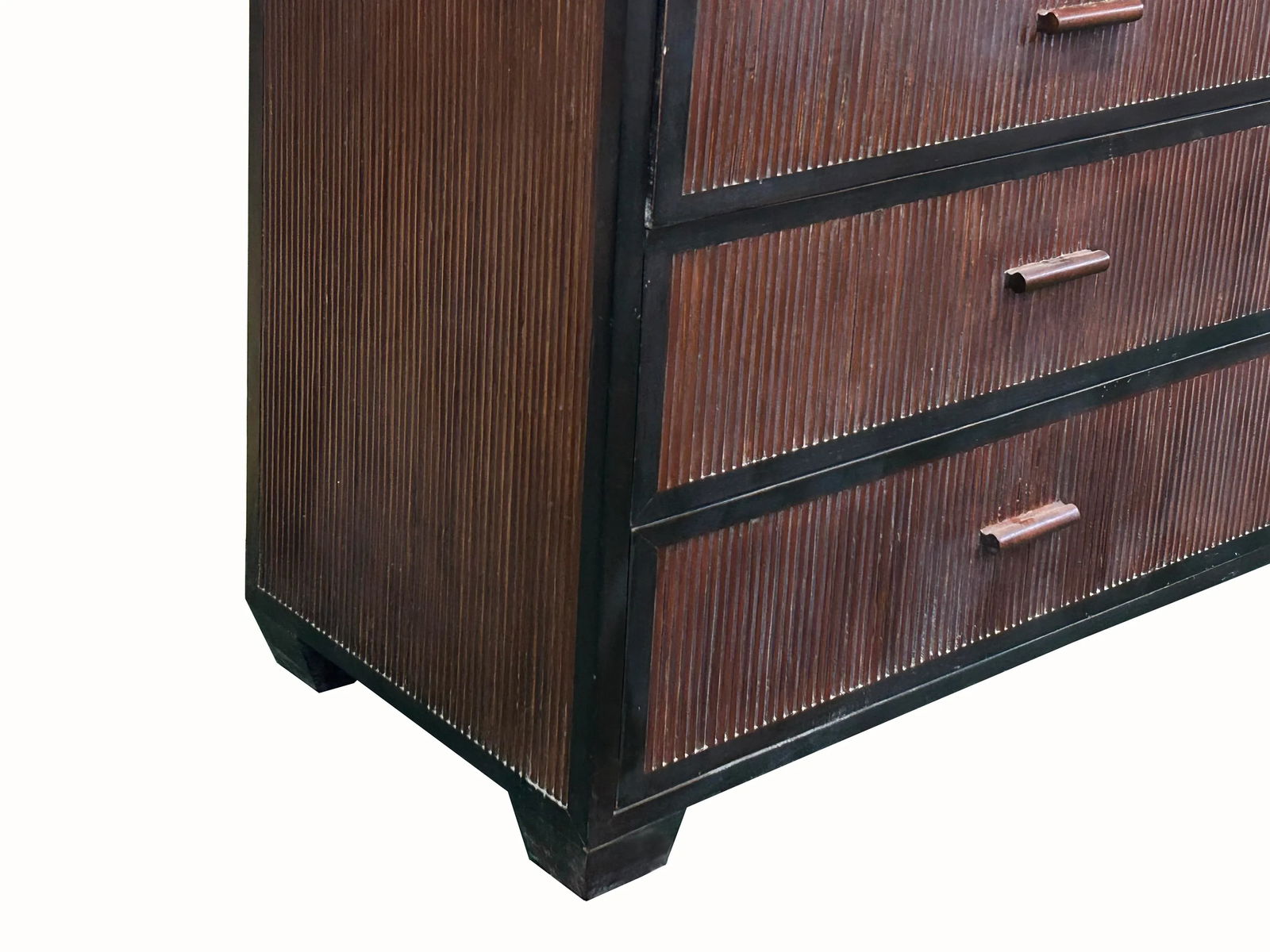 Vintage Oriental Bamboo Accent 6 Drawers Credenza Sideboard Dresser Cabinet - 4