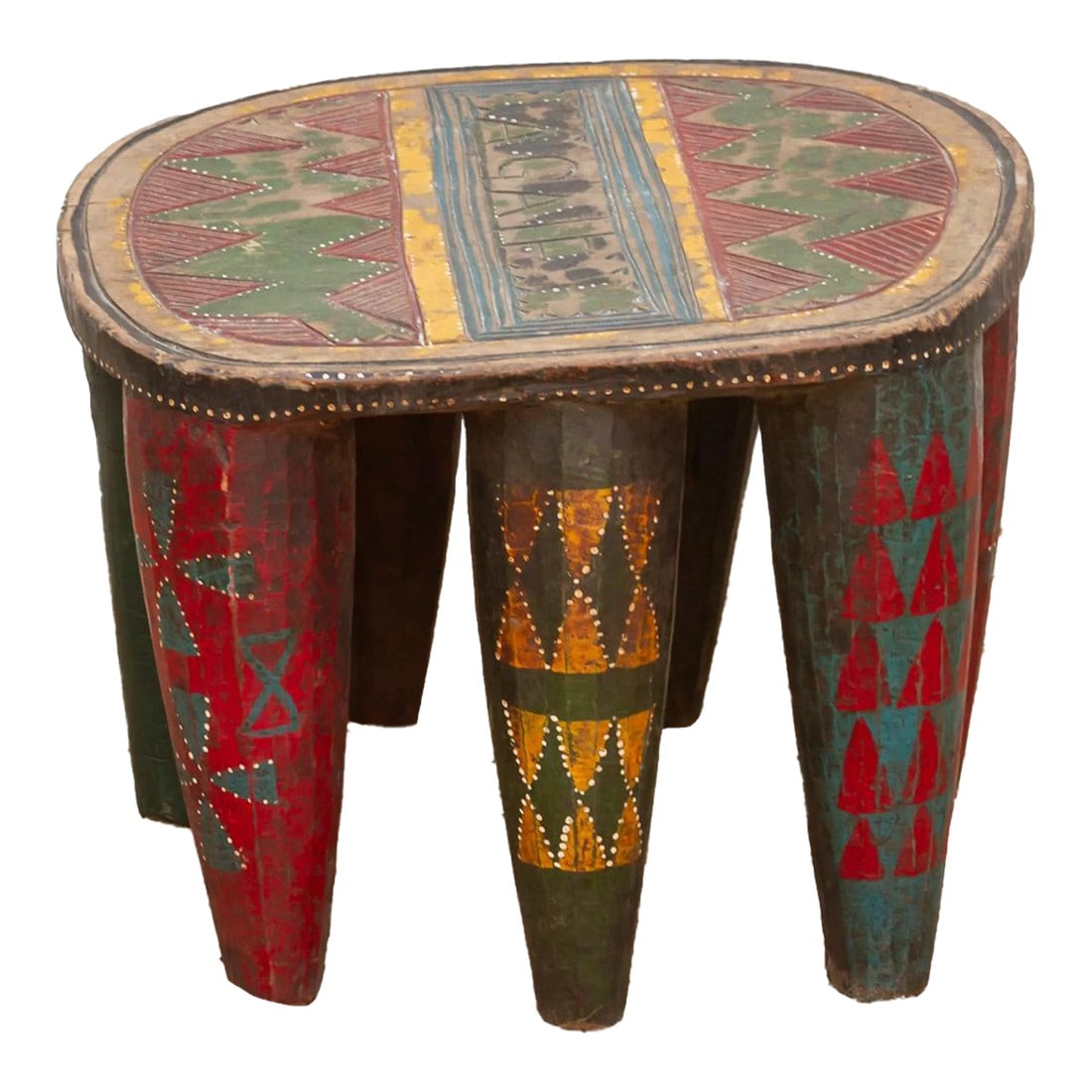 Nupe Ceremonial Carved Stool (1 of 9)