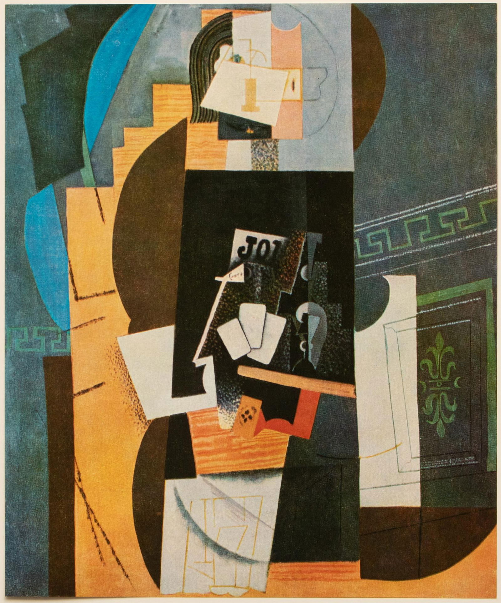 1971 After Pablo Picasso, "Card Player" Period Parisian Full-Color Print - 2