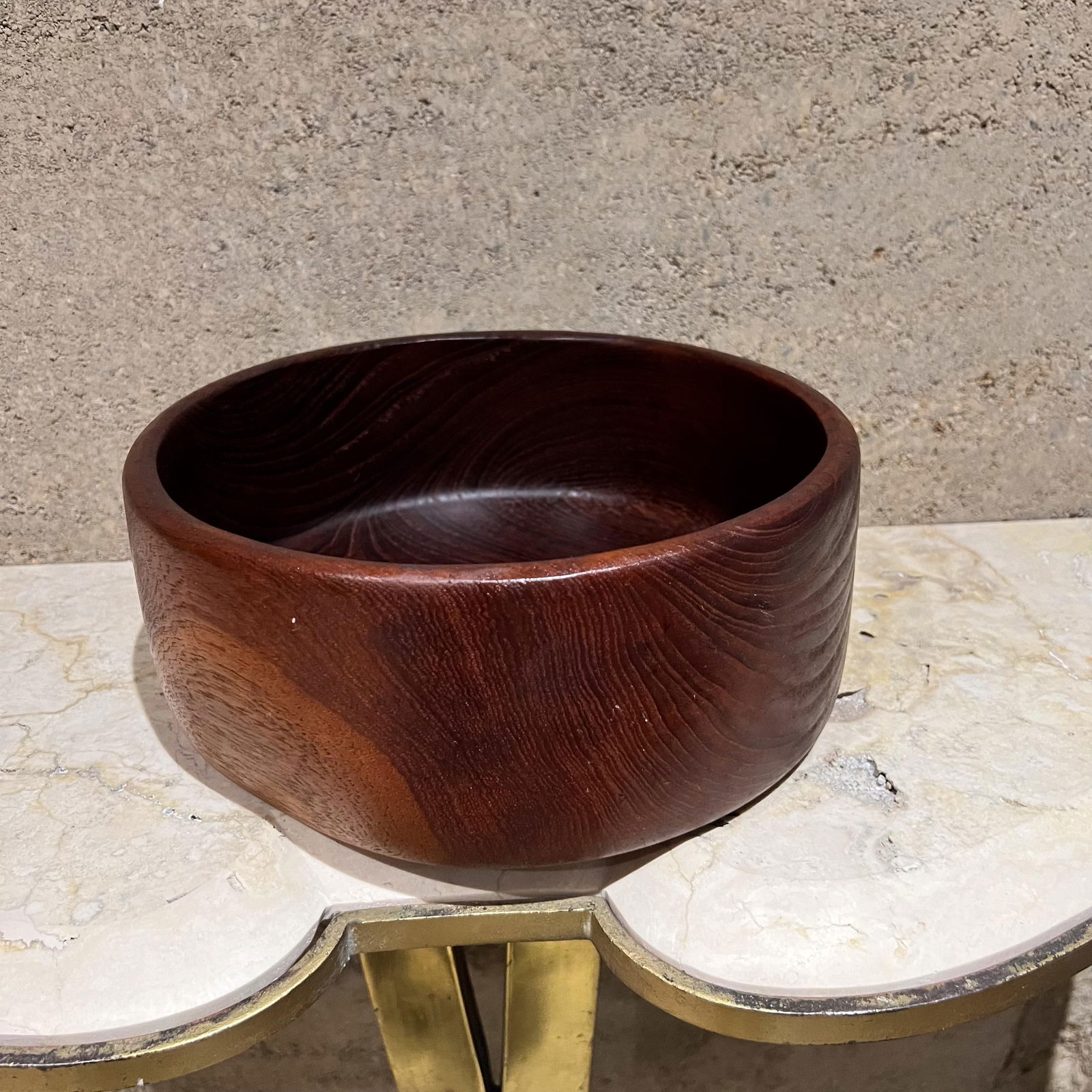 1960s Teak Wood Serving Bowl Danish Modern Style Dansk - 2