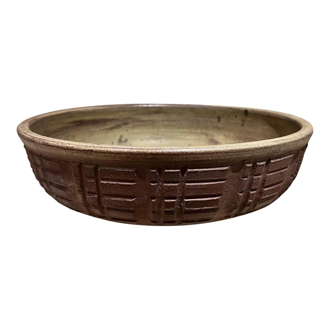 1970s Studio Art Pottery Modern Texturized Bowl (1 of 6)