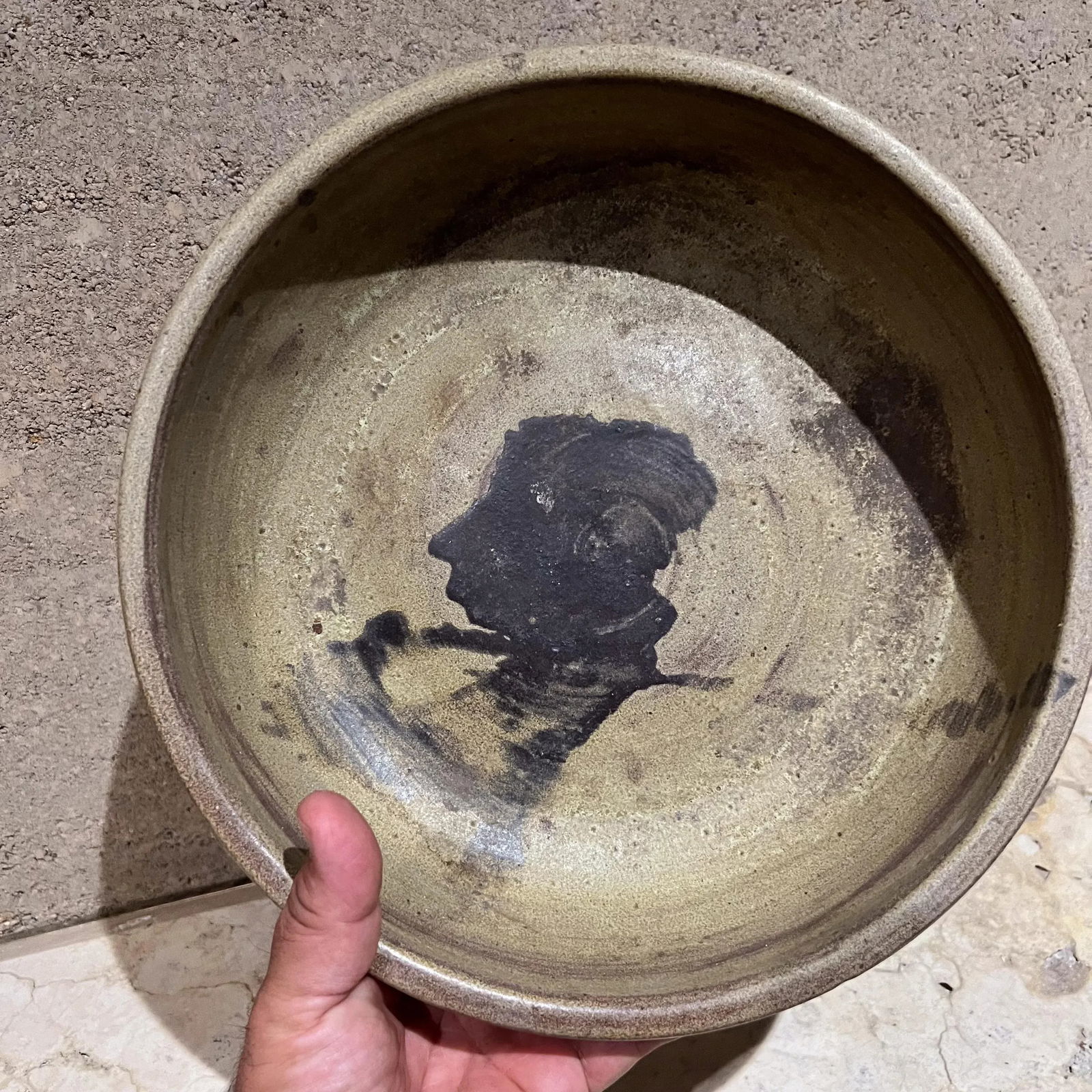 1970s Studio Art Pottery Modern Texturized Bowl - 5