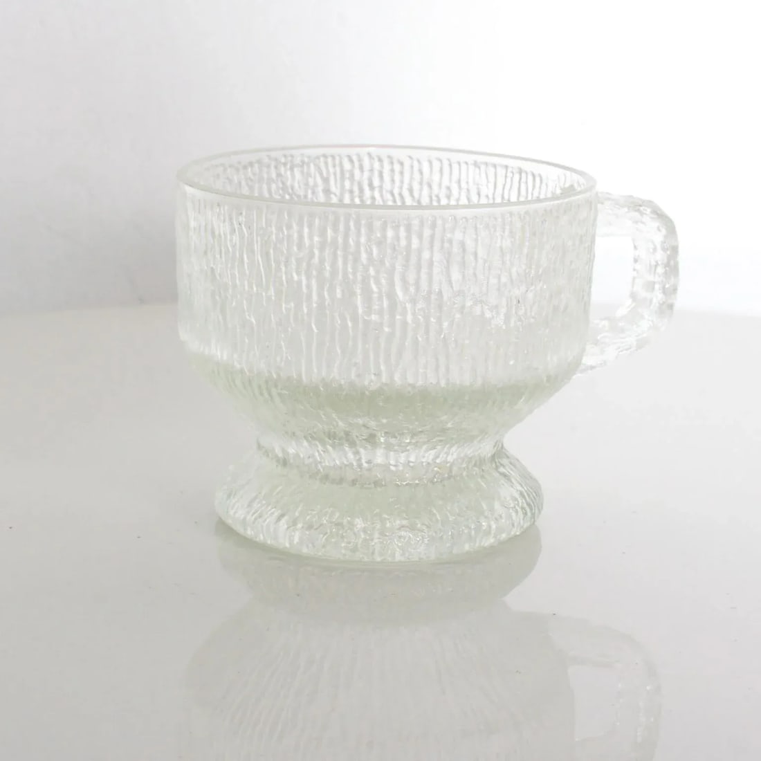 1960s Ice Glass Coffee Mugs After Tapio Wirkkala Iittala - 10