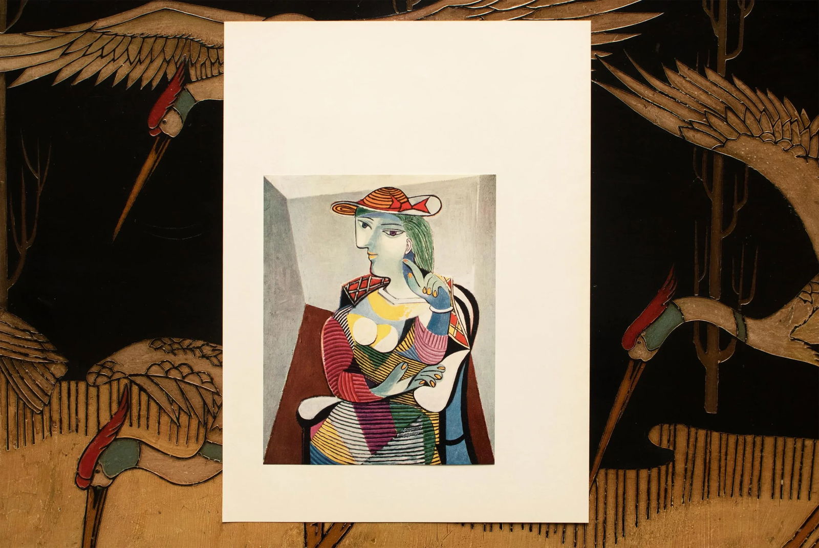 1957 After Pablo Picasso "Woman in an Armchair", Period Full-Color Print - 6