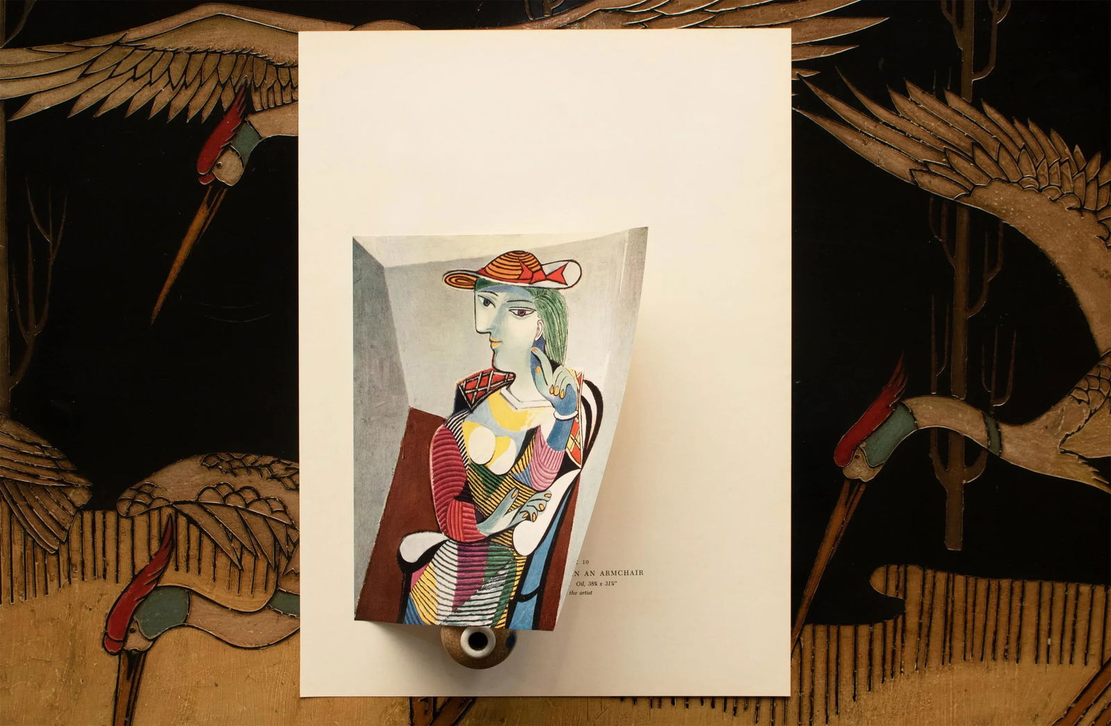 1957 After Pablo Picasso "Woman in an Armchair", Period Full-Color Print - 7