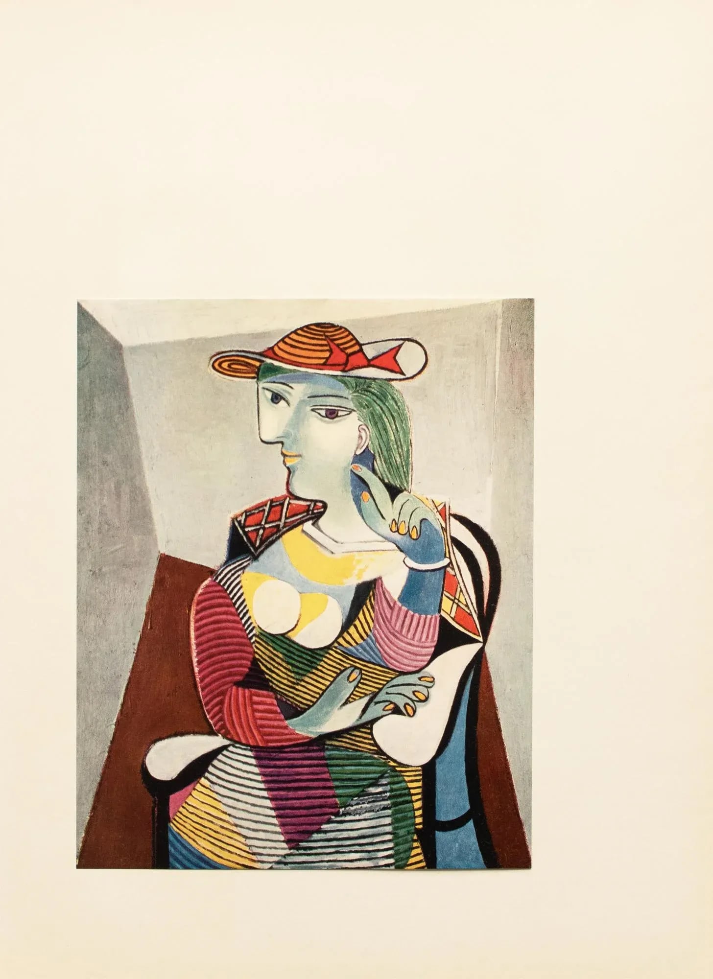 1957 After Pablo Picasso "Woman in an Armchair", Period Full-Color Print - 9