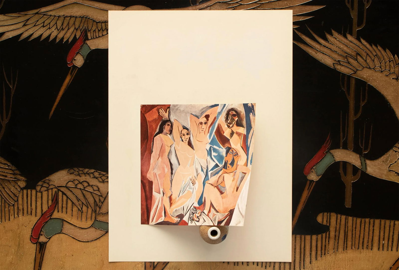 1957 After Pablo Picasso "Les Demoiselles D'Avignon", Period Cubist Full-Color Print - 5