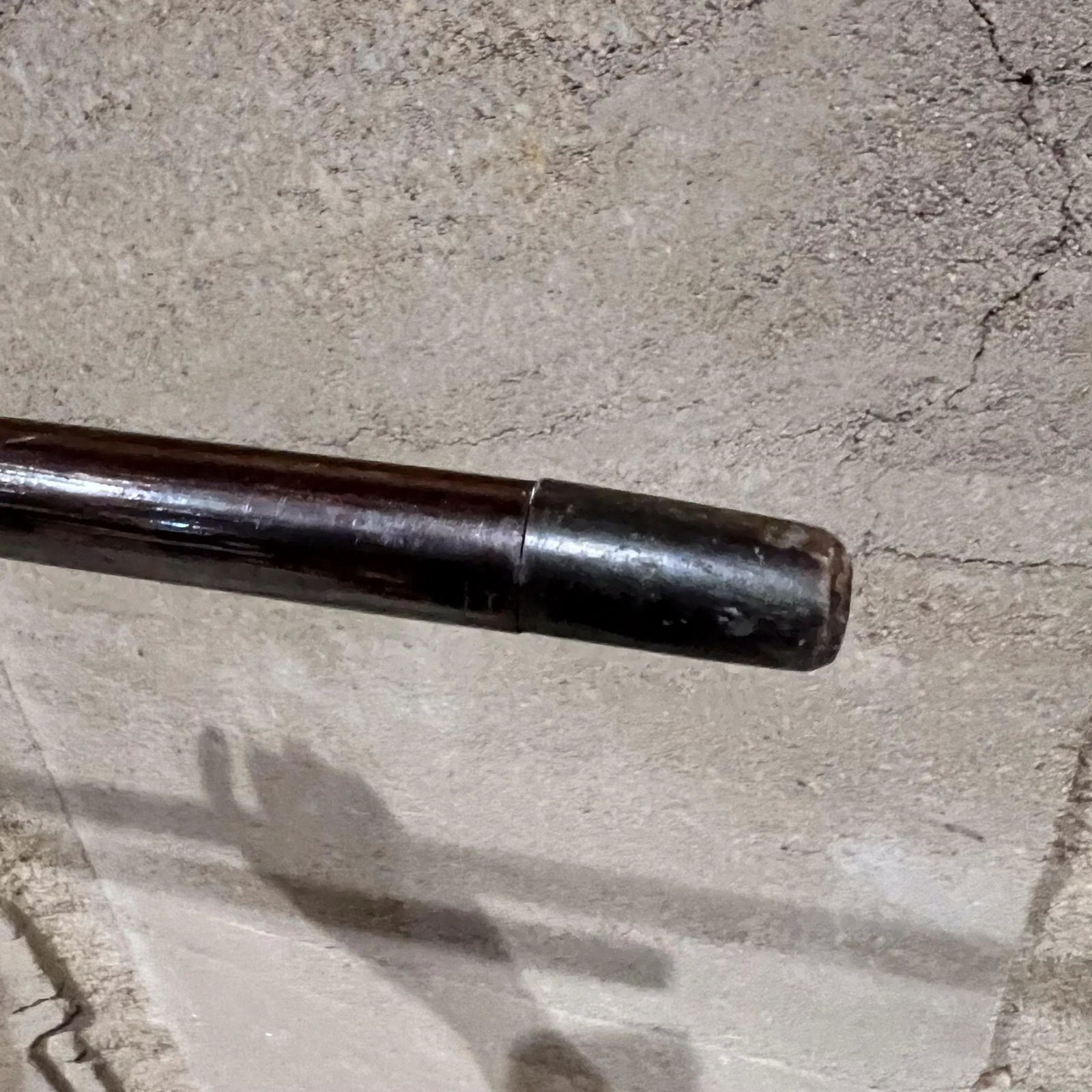 Art Deco Rosewood Walking Cane Sterling Crook Handle - 8