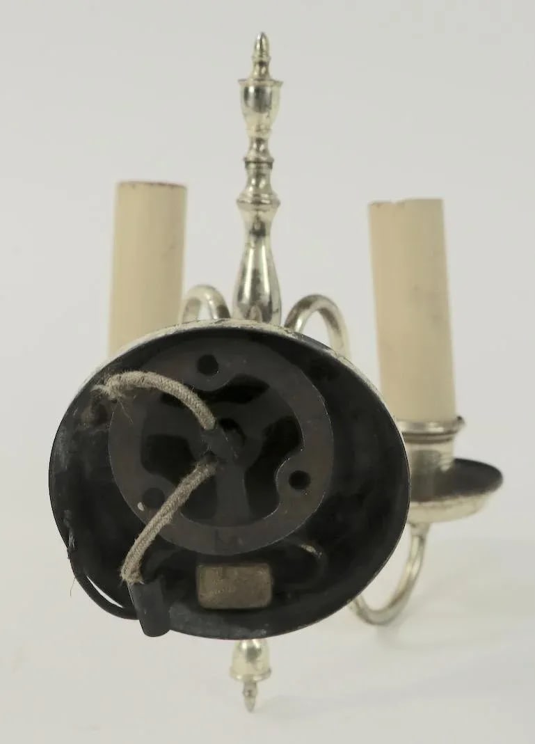 1920s Silver Plate Sconces-Set of 3 - 8