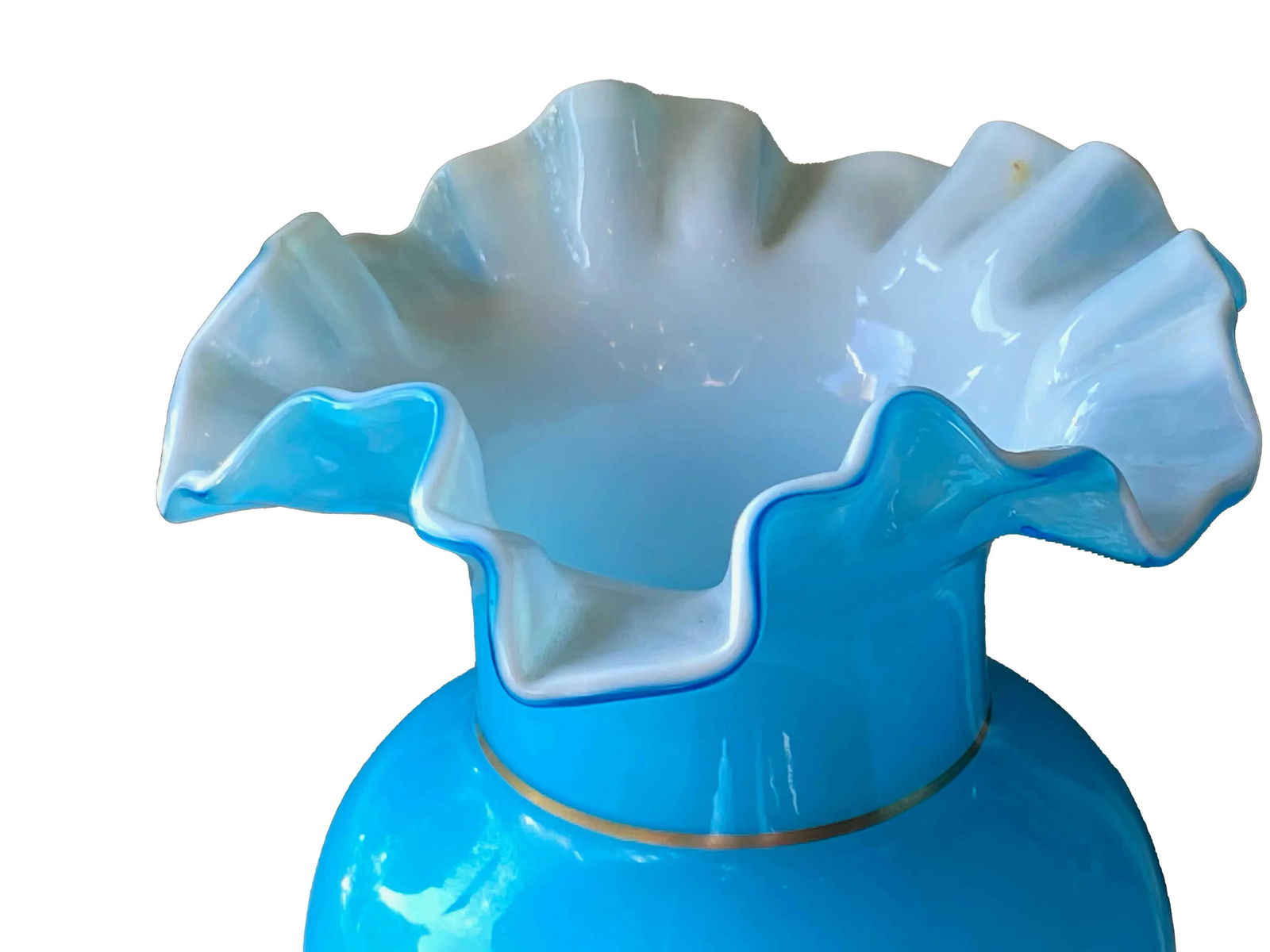 Late 19th Century French Blue Vases - a Pair - 4