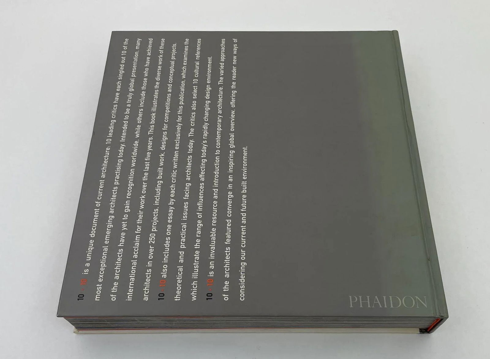 10 X 10: 10 Critics 100 Architects by Aaron Betsky Hardcover Phaidon - 4