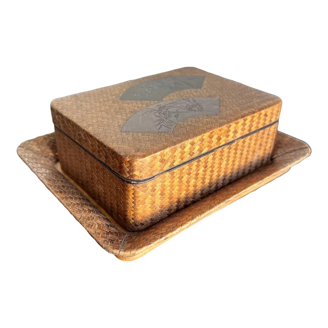 Antique Japanese Lacquer Cigarette Box Set (1 of 12)