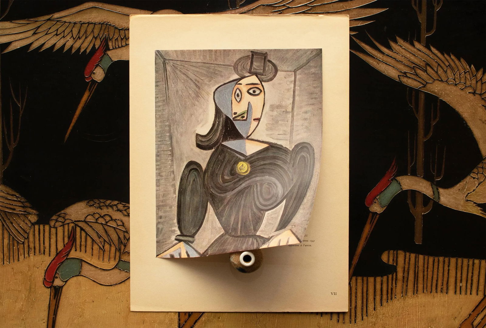 1943 After P. Picasso, "Portrait" First Edition Period Parisian Offset Lithograph - 7