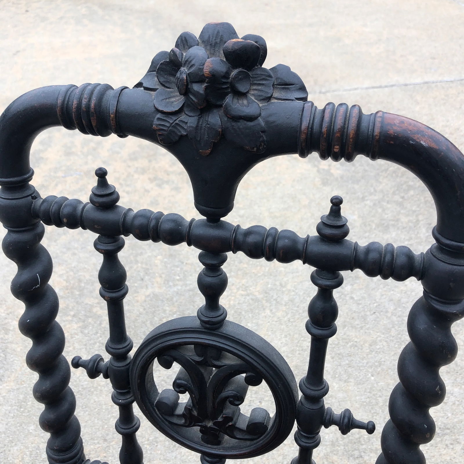 Antique Hand Embroidered Chair - 3