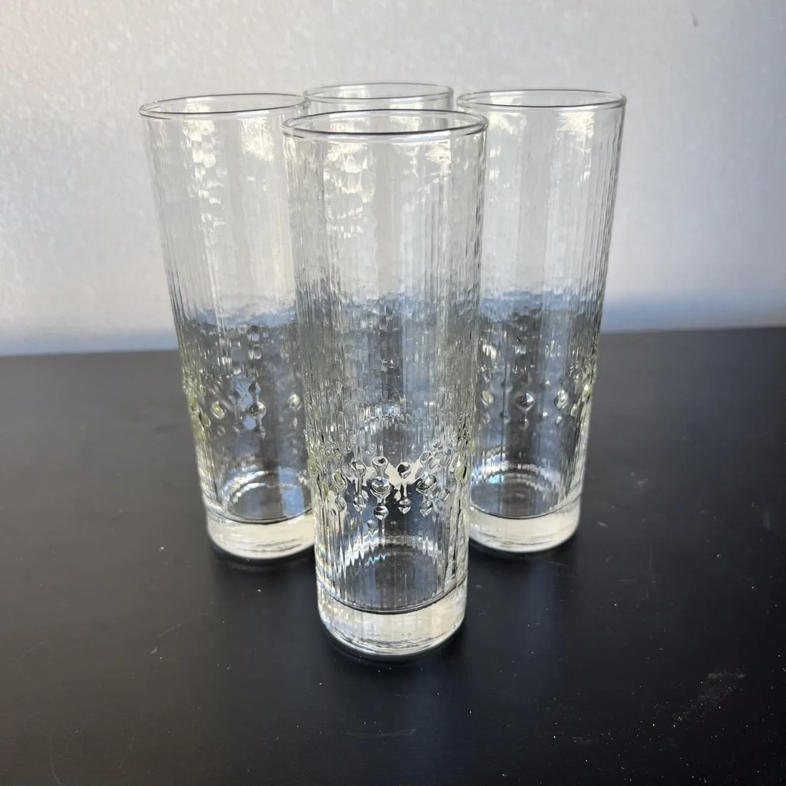 1960s Tapio Wirkkala Set of 4 Iittala Highball Tumbler Glasses Finland - 4