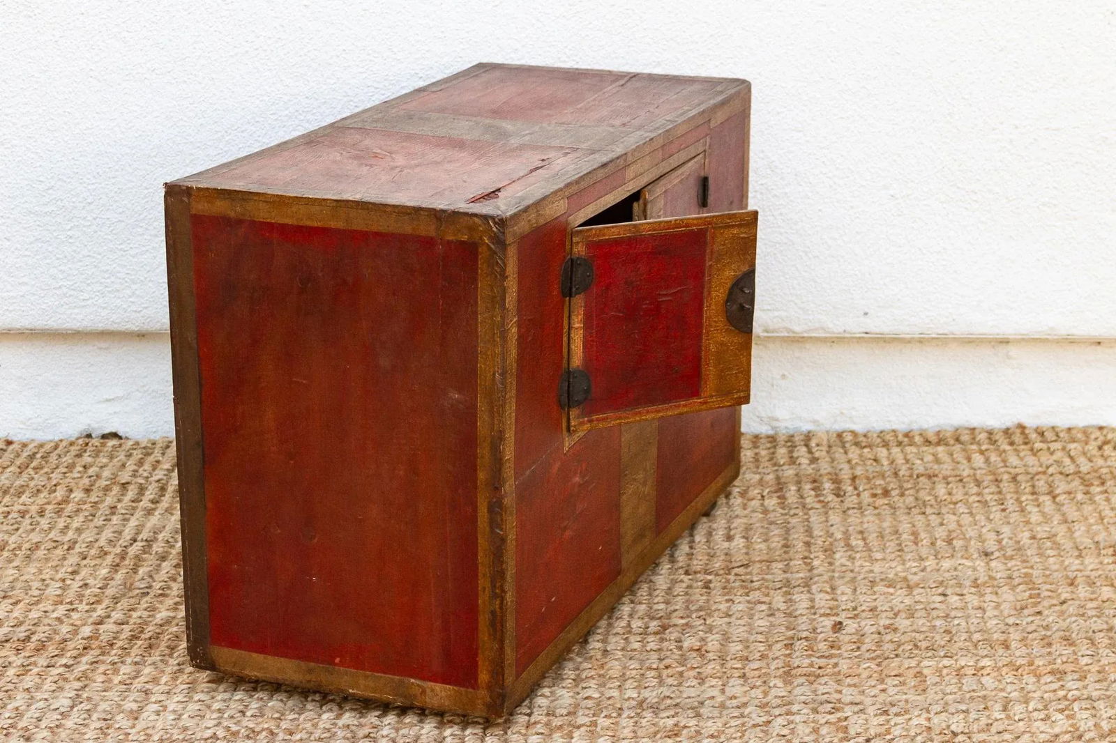 Antique Korean Painted Marriage Chest - 10