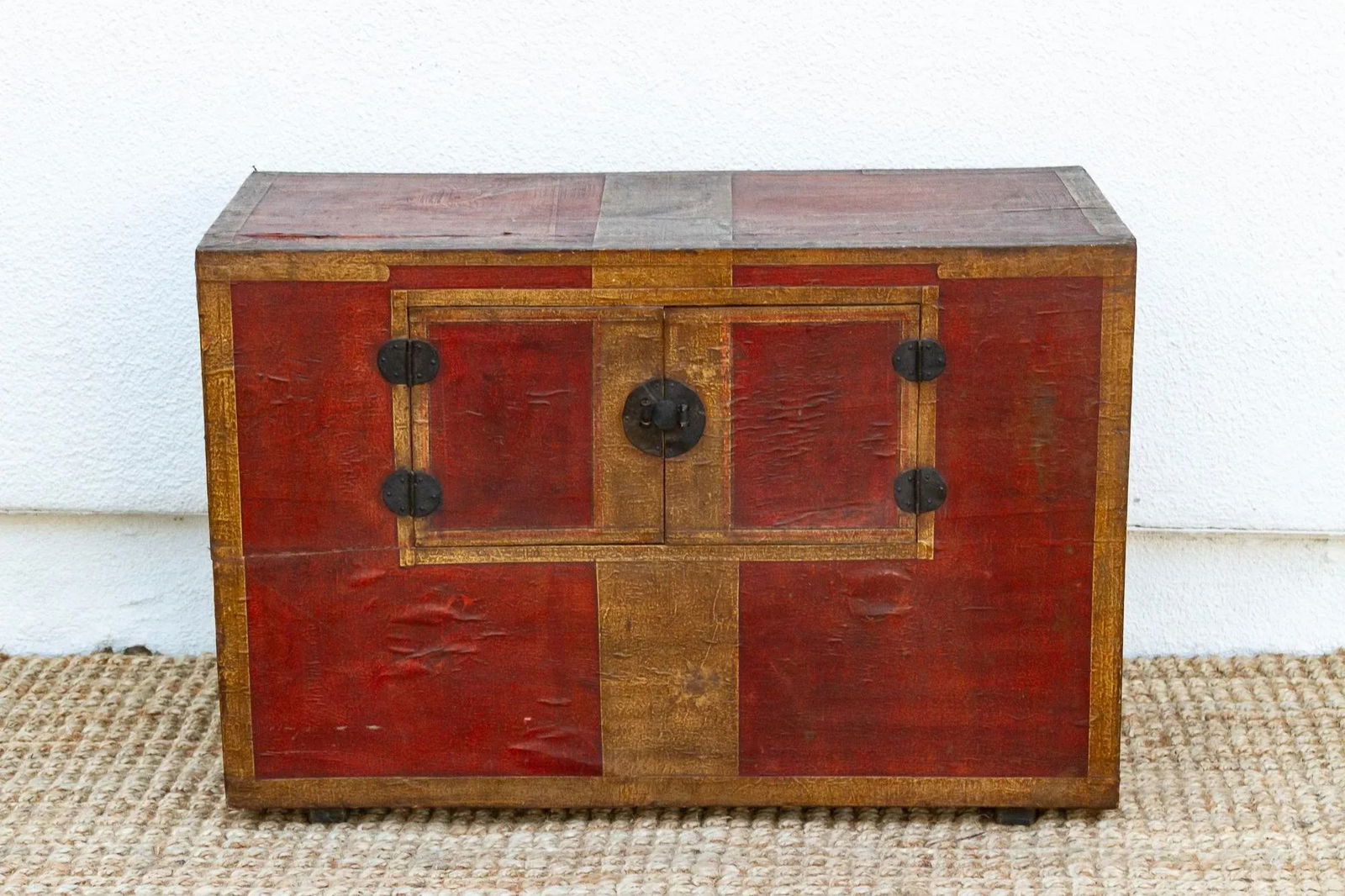 Antique Korean Painted Marriage Chest - 3