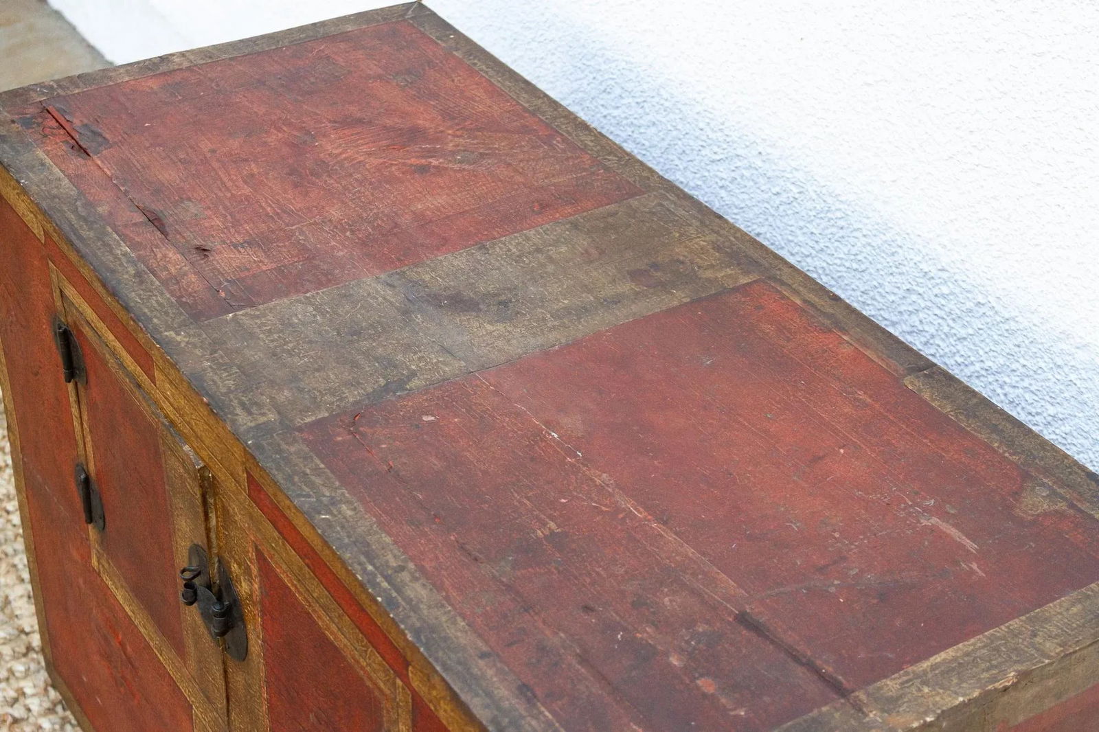 Antique Korean Painted Marriage Chest - 8