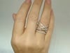 Classic Wide Diamond White Gold Exclusive Ring for Her - 15