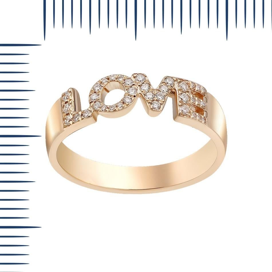 White Diamond Precious White Gold LOVE Ring - 19