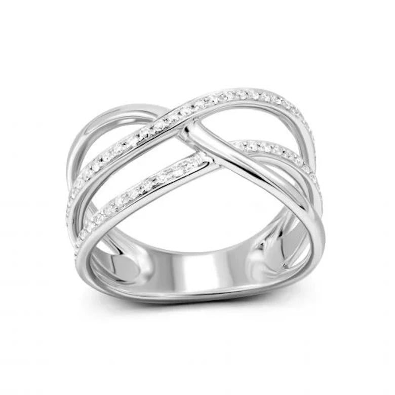 Chic Diamond White Gold Exclusive Ring for Her - 3