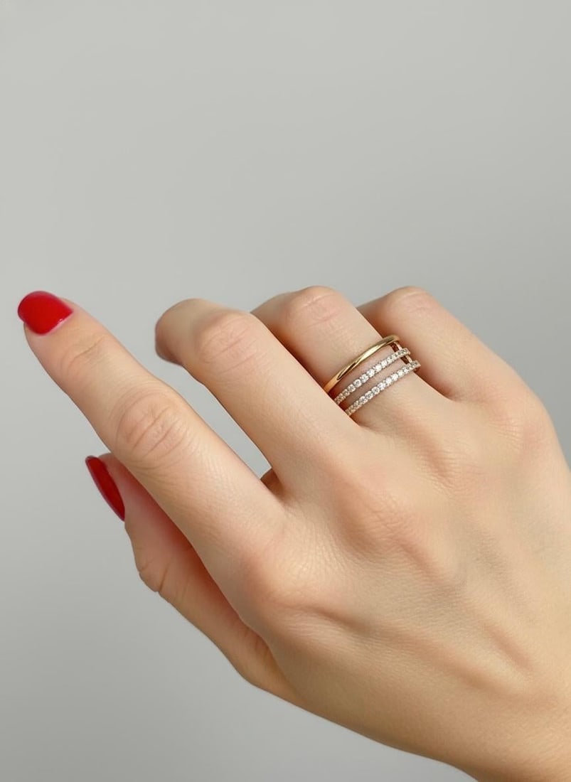 Every Day Diamond Yellow Gold Exclusive Ring for Her - 13