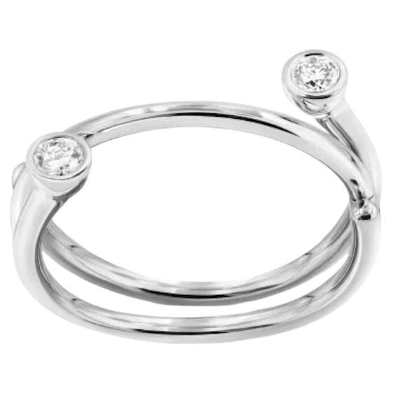 Geometric Diamond White Gold Exclusive Ring for Her - 16