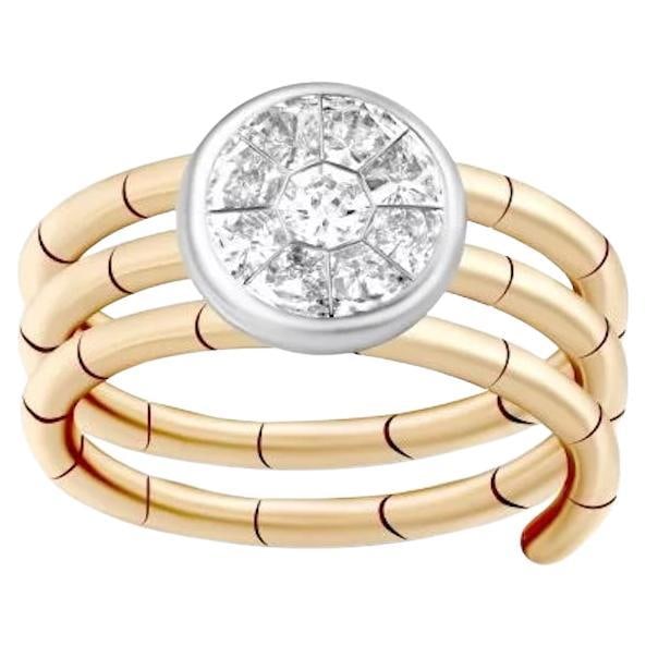 Stunnings Diamond Yellow Gold Exclusive Ring for Her: Title: Stunnings Diamond Yellow Gold Exclusive Ring for Her Description: Yellow Gold 14K Ring Diamond 9-0,71 ct Jcz/SI1 Size 7 US Weight 6 grams With a heritage of ancient fine Swiss jewelry tradition