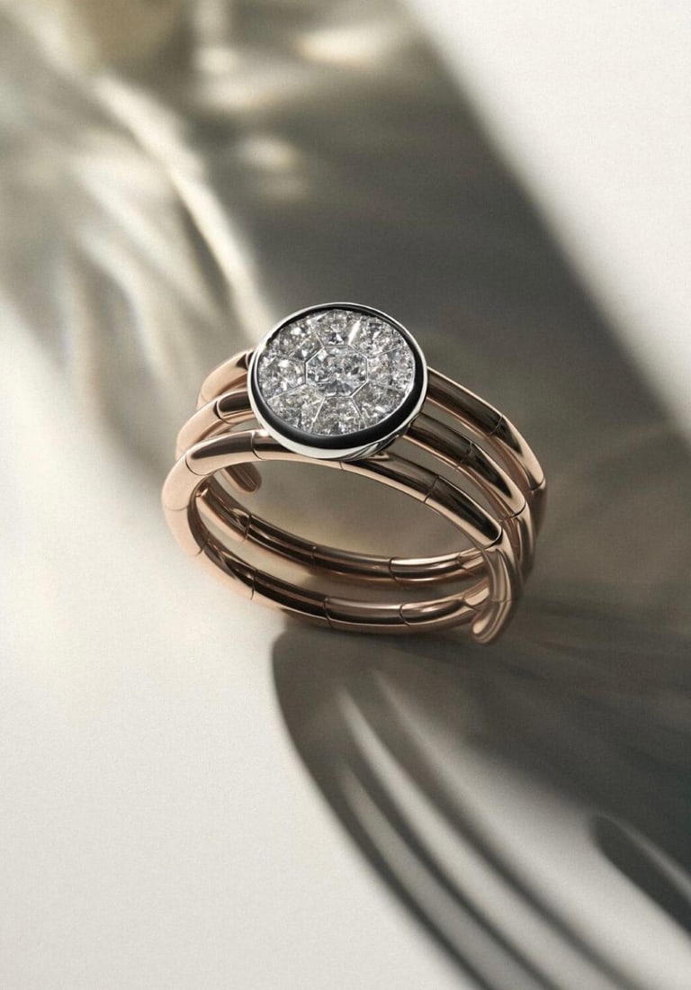 Stunnings Diamond Yellow Gold Exclusive Ring for Her - 4