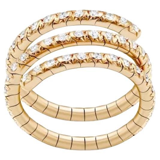 Maxi Serpent Diamond Yellow Gold Exclusive Ring for Her - 17