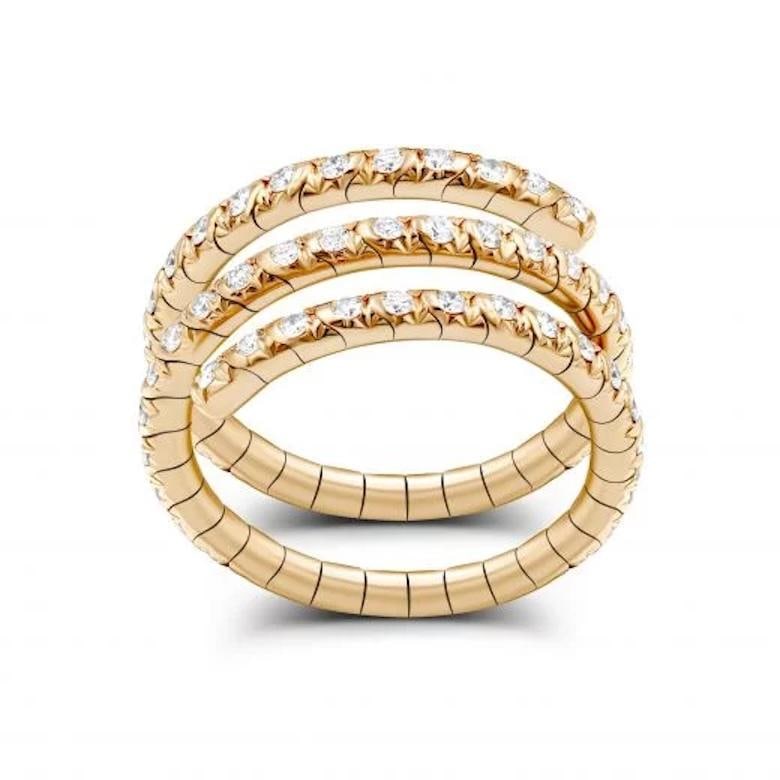 Maxi Serpent Diamond Yellow Gold Exclusive Ring for Her - 19