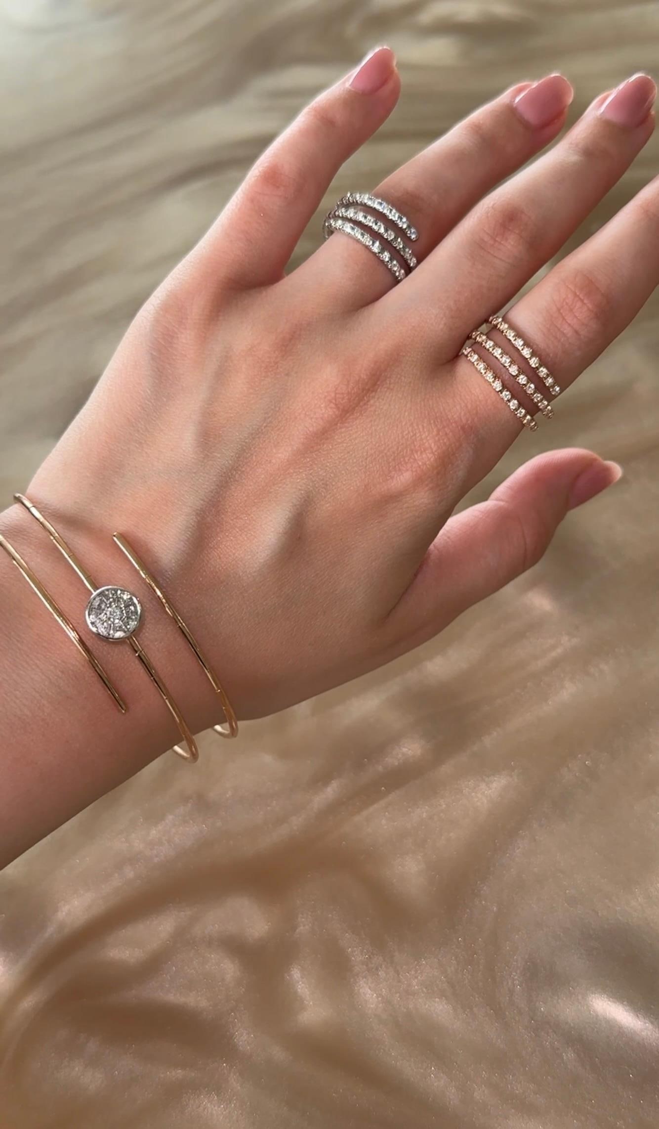 Maxi Serpent Diamond Yellow Gold Exclusive Ring for Her - 5