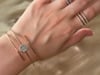 Serpend Round Shape Diamond Bracelet 14K White Gold for Her - 8
