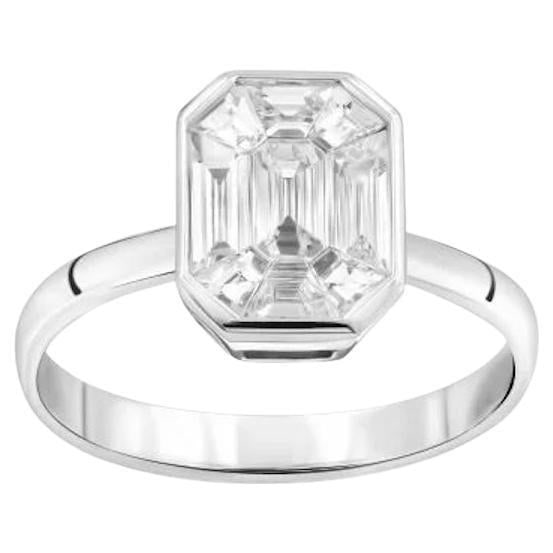 Emerald Shape Studs Diamond White 18K Gold Ring for Her: Title: Emerald Shape Studs Diamond White 18K Gold Ring for Her Description: White Gold 18K Ring Matching Earrings Avaliable Diamond 19-0,78 ct Weight 2,6 grams Size 7 US With a heritage of ancient