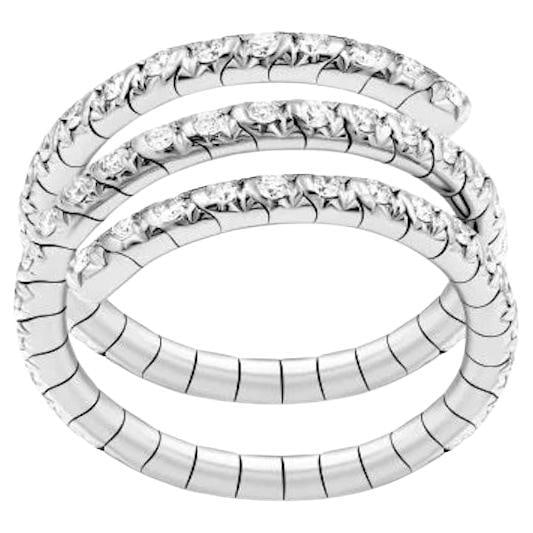 Maxi Serpent Diamond White Gold Exclusive Ring for Her - 7